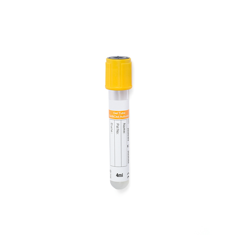 Tubo de extracción de sangre al vacío (tubo activador de coágulos y gel de suero)
